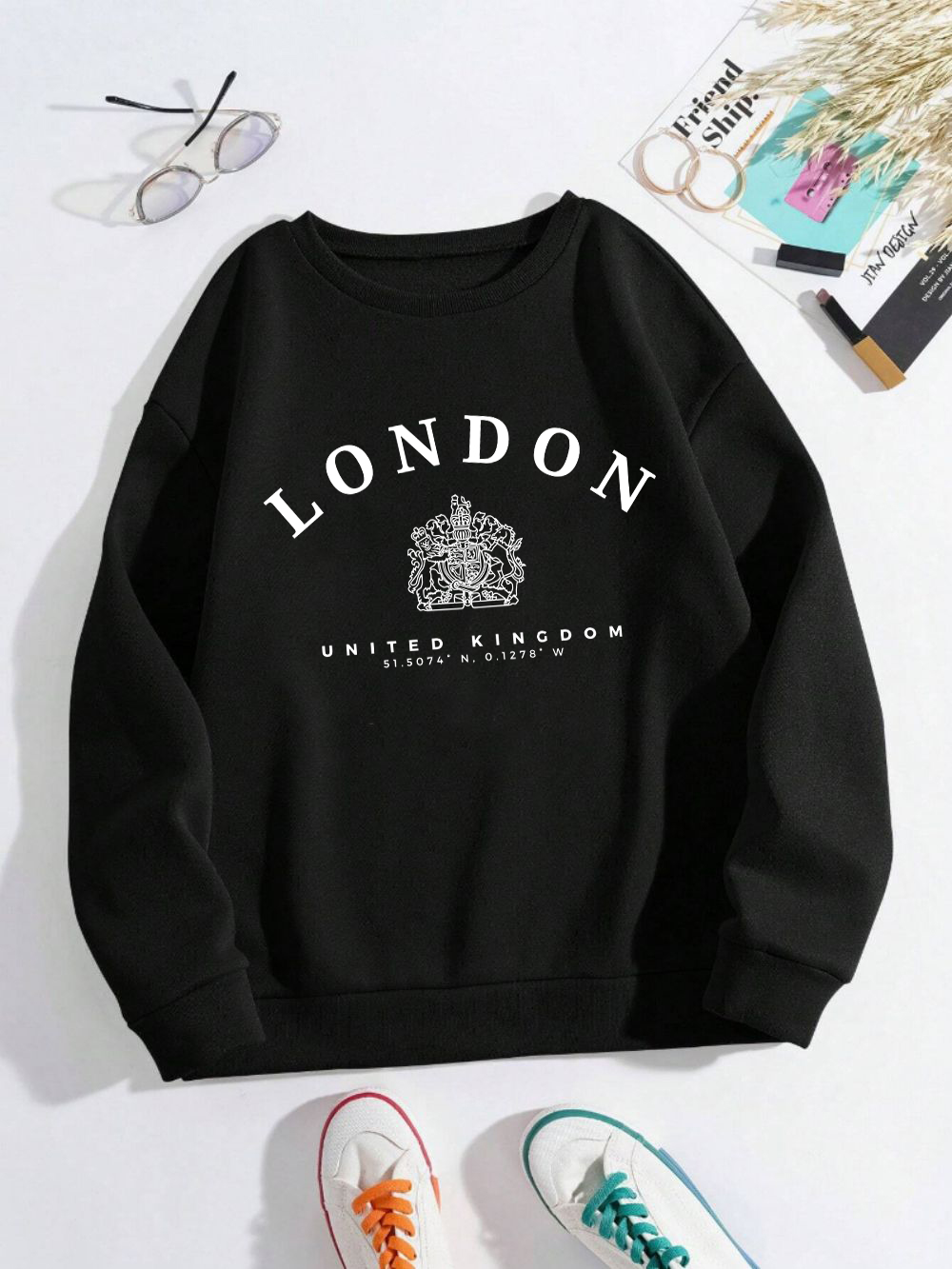 Winter Clothing Uk - London Uk Royal Badge Print Women