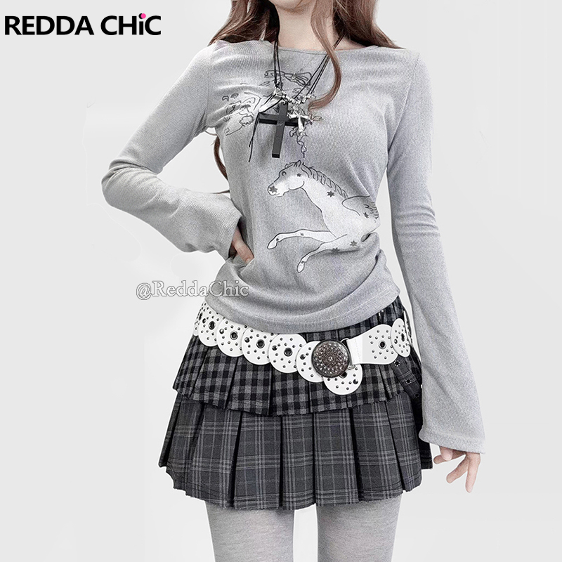 Winter Clothing Aesthetic - REDDACHiC Velvet-feel Rib Knit Women Top