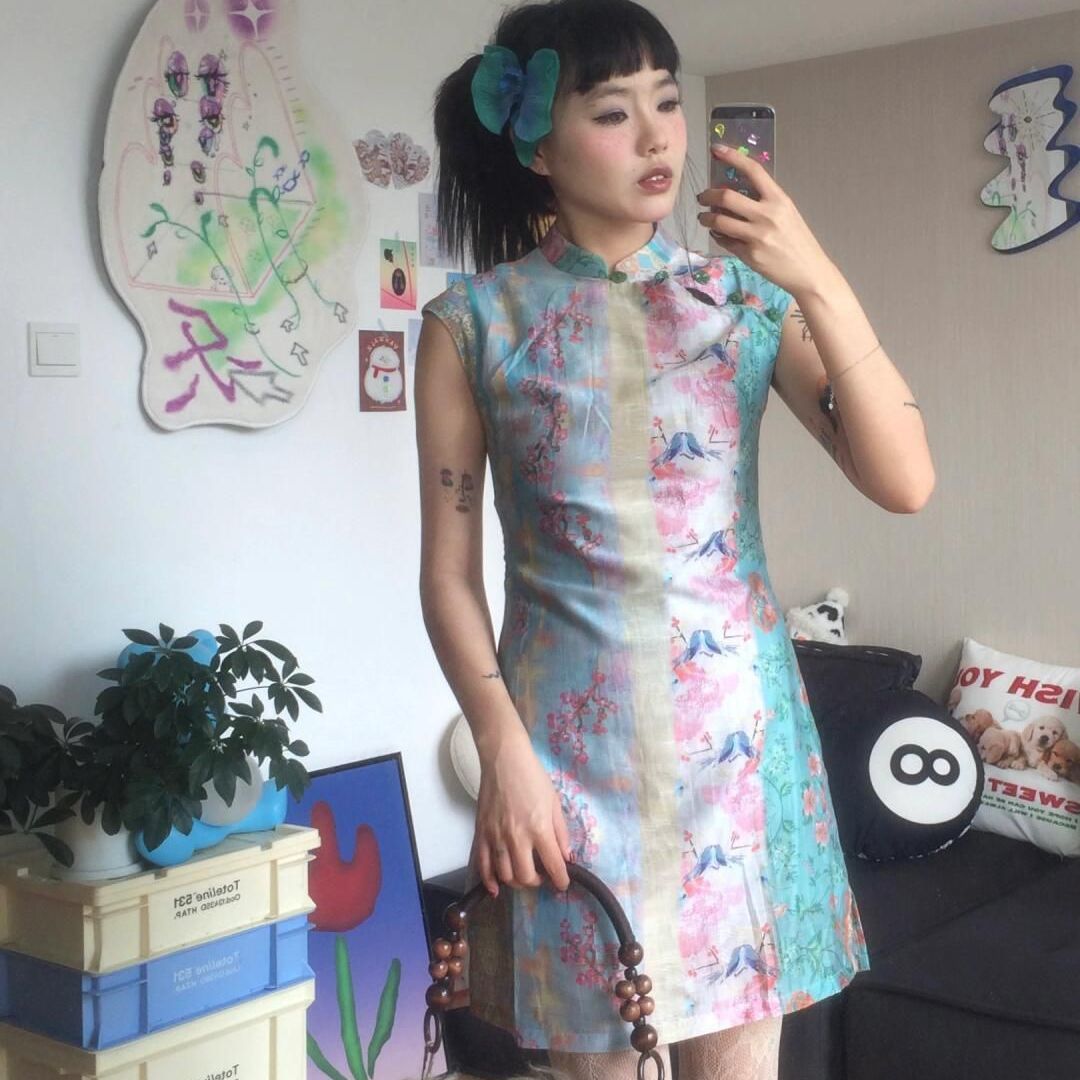 Vintage Cheongsam High Waist P - огляд і ціна Winter Clothing Aesthetic