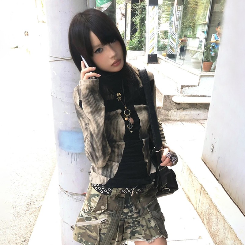 Karrram Japanese Y2k Ribbed To - огляд і ціна Winter Clothing Aesthetic