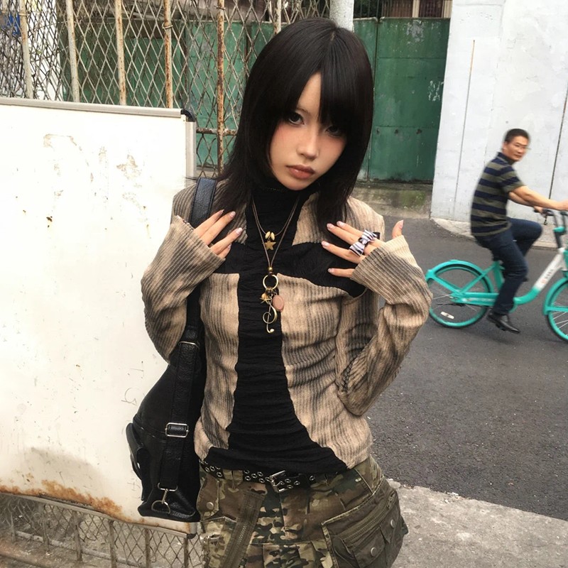 Karrram Japanese Y2k Ribbed To - огляд і ціна Winter Clothing Aesthetic
