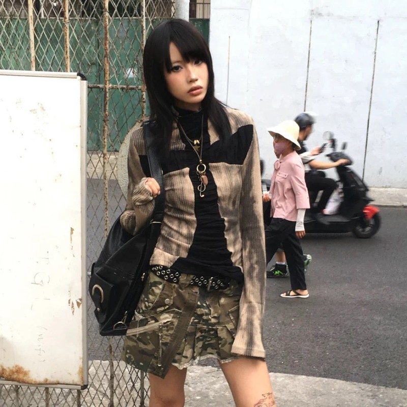 Karrram Japanese Y2k Ribbed To - огляд і ціна Winter Clothing Aesthetic