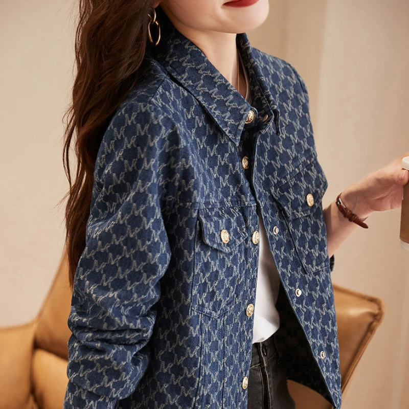 Blue Women's Denim Jackets wit - огляд і ціна Winter Clothing On Sale