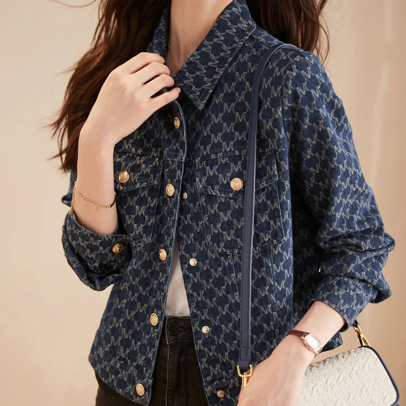 Blue Women's Denim Jackets wit - огляд і ціна Winter Clothing On Sale