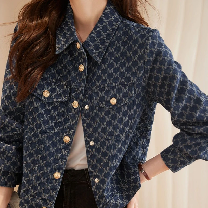 Blue Women's Denim Jackets wit - огляд і ціна Winter Clothing On Sale