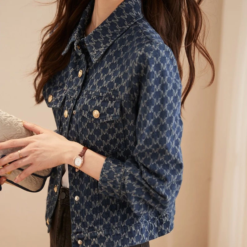 Blue Women's Denim Jackets wit - огляд і ціна Winter Clothing On Sale
