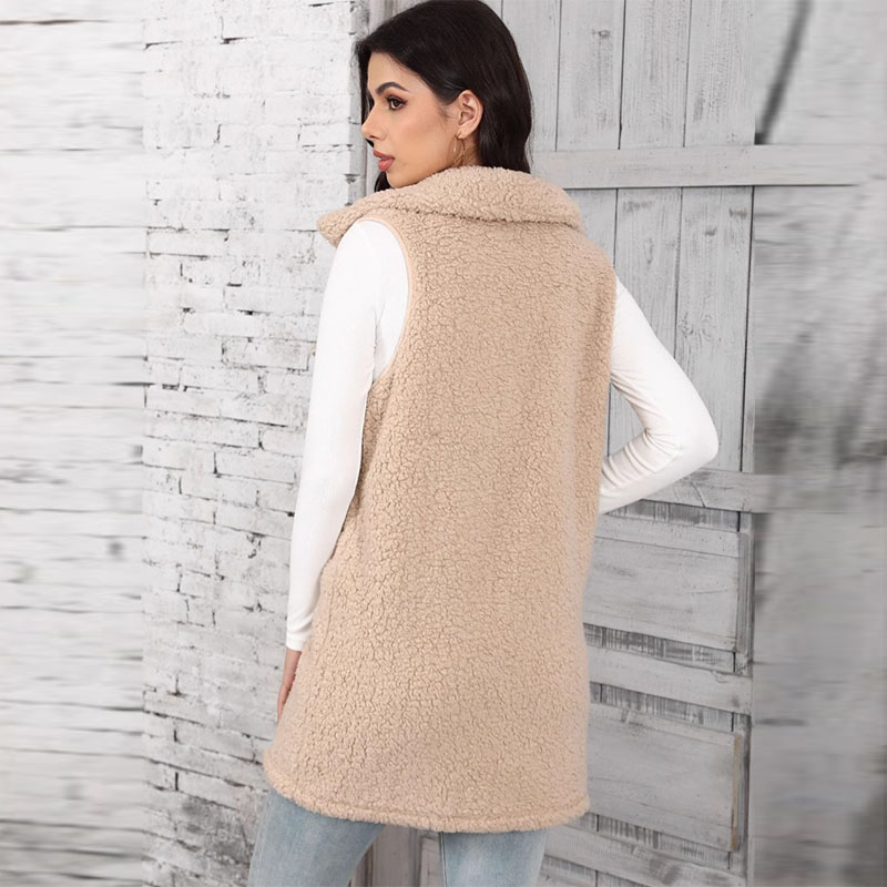Women's Lamb Plush Vests Splic - огляд і ціна Winter Clothing On Sale