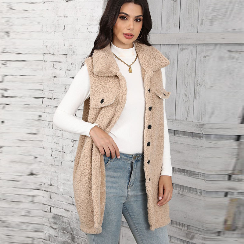 Women's Lamb Plush Vests Splic - огляд і ціна Winter Clothing On Sale