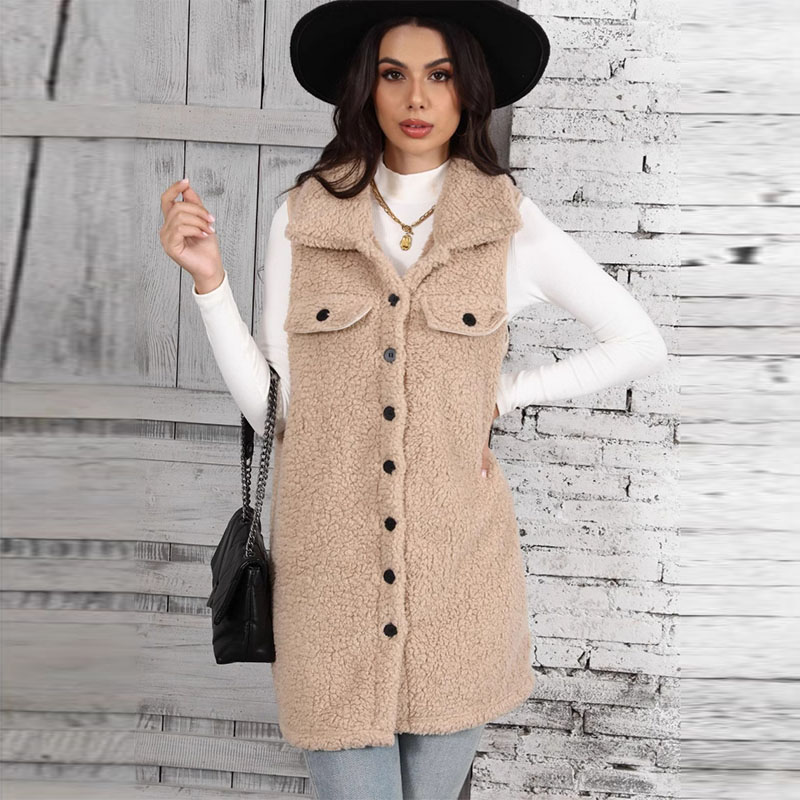 Women's Lamb Plush Vests Splic - огляд і ціна Winter Clothing On Sale