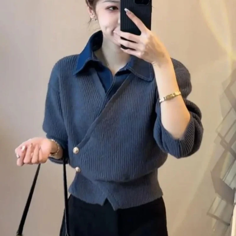 Women's Polo Shirts Knitted Ba - огляд і ціна Winter Clothing On Sale