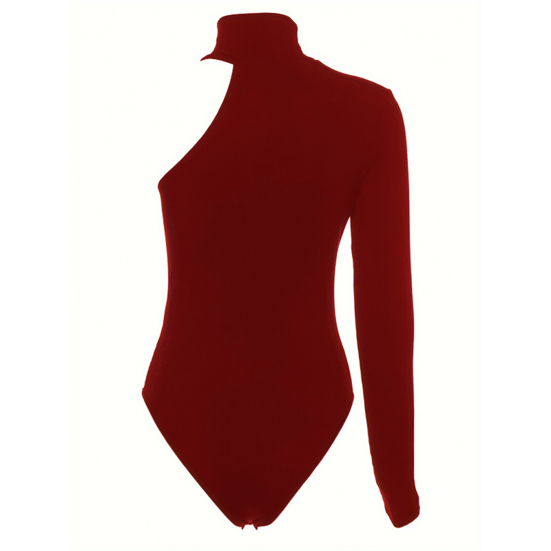 Solid Asymmetric One Shoulder  - огляд і ціна Winter Clothing For Women