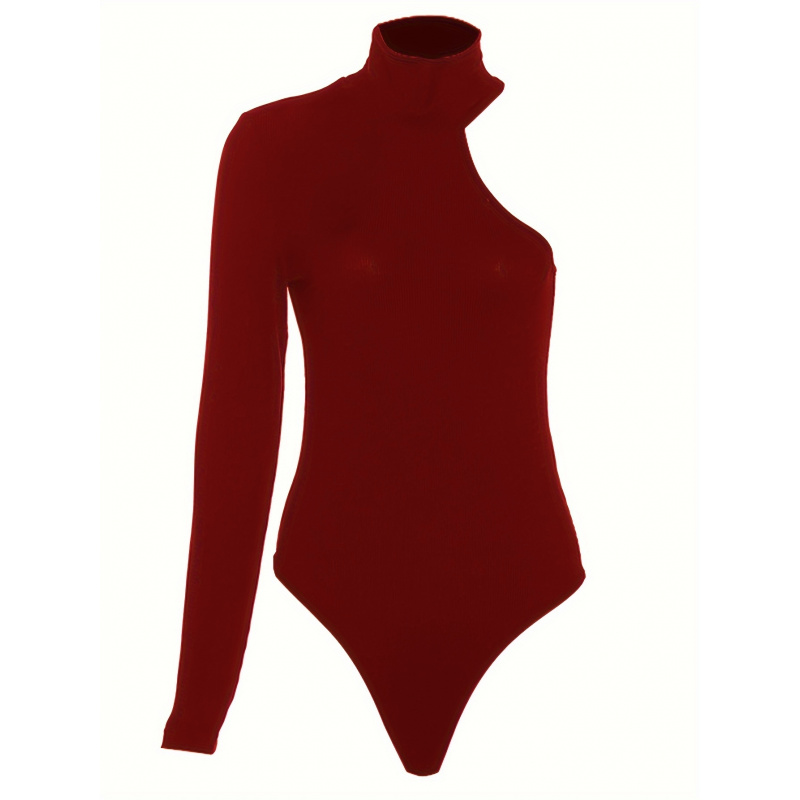 Solid Asymmetric One Shoulder  - огляд і ціна Winter Clothing For Women