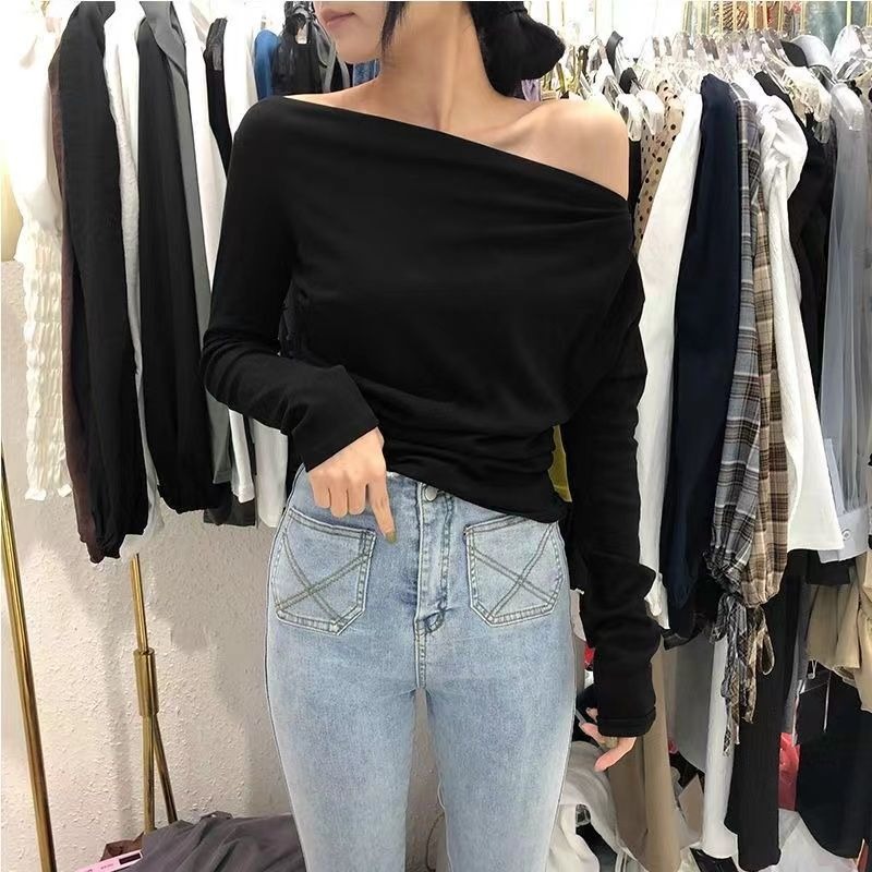 Slim Plain 2025 Off Shoulder C - огляд і ціна Winter Clothing On Sale