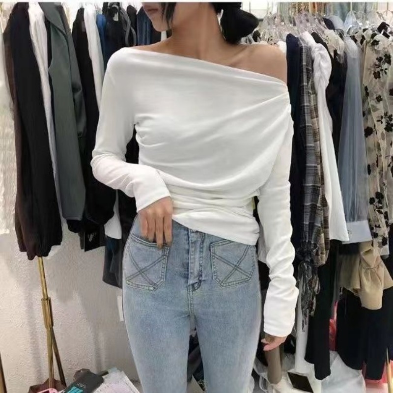 Slim Plain 2025 Off Shoulder C - огляд і ціна Winter Clothing On Sale