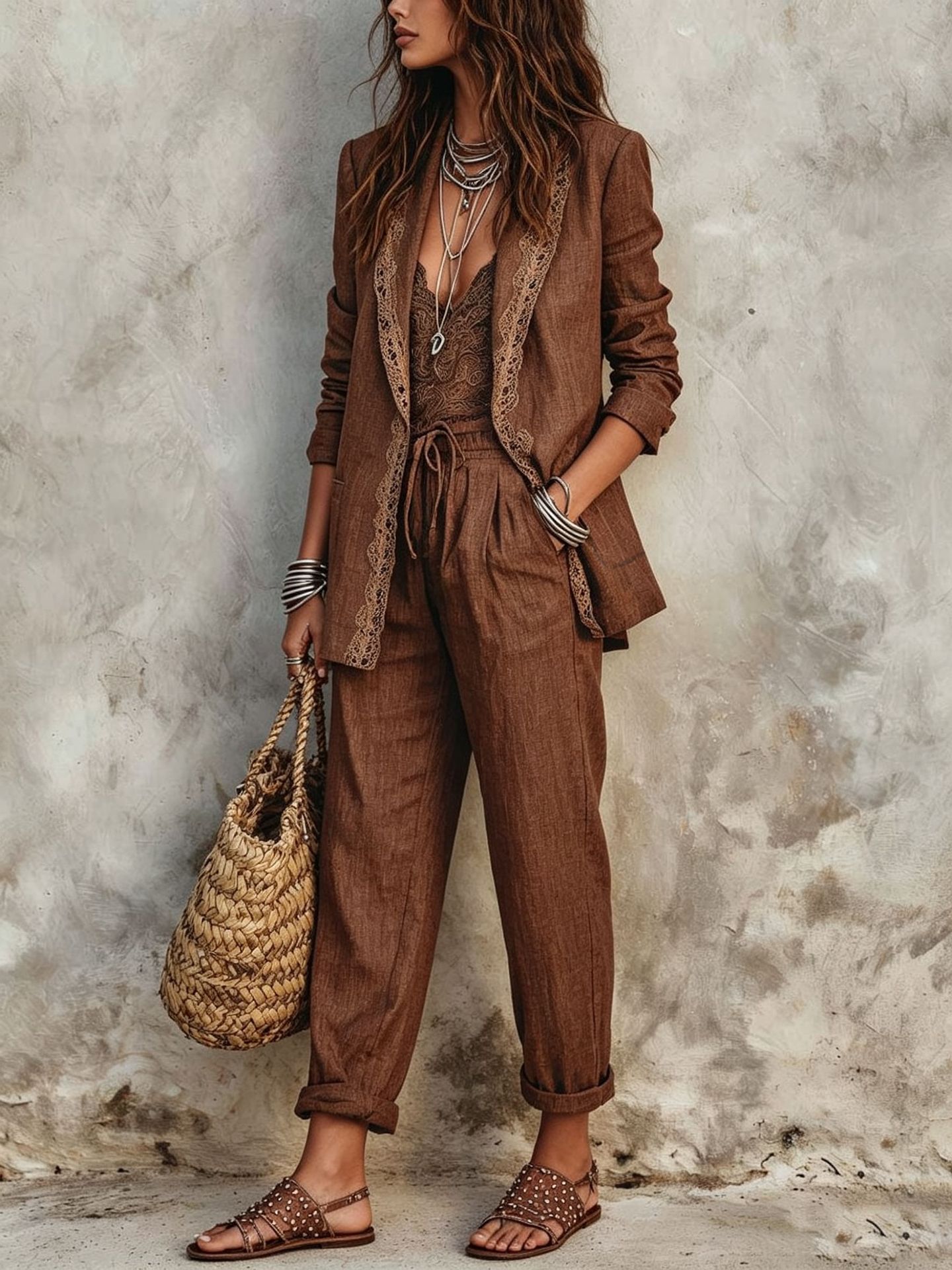 Casual Blazer Two Piece Set Wo - огляд і ціна Winter Clothing For Women
