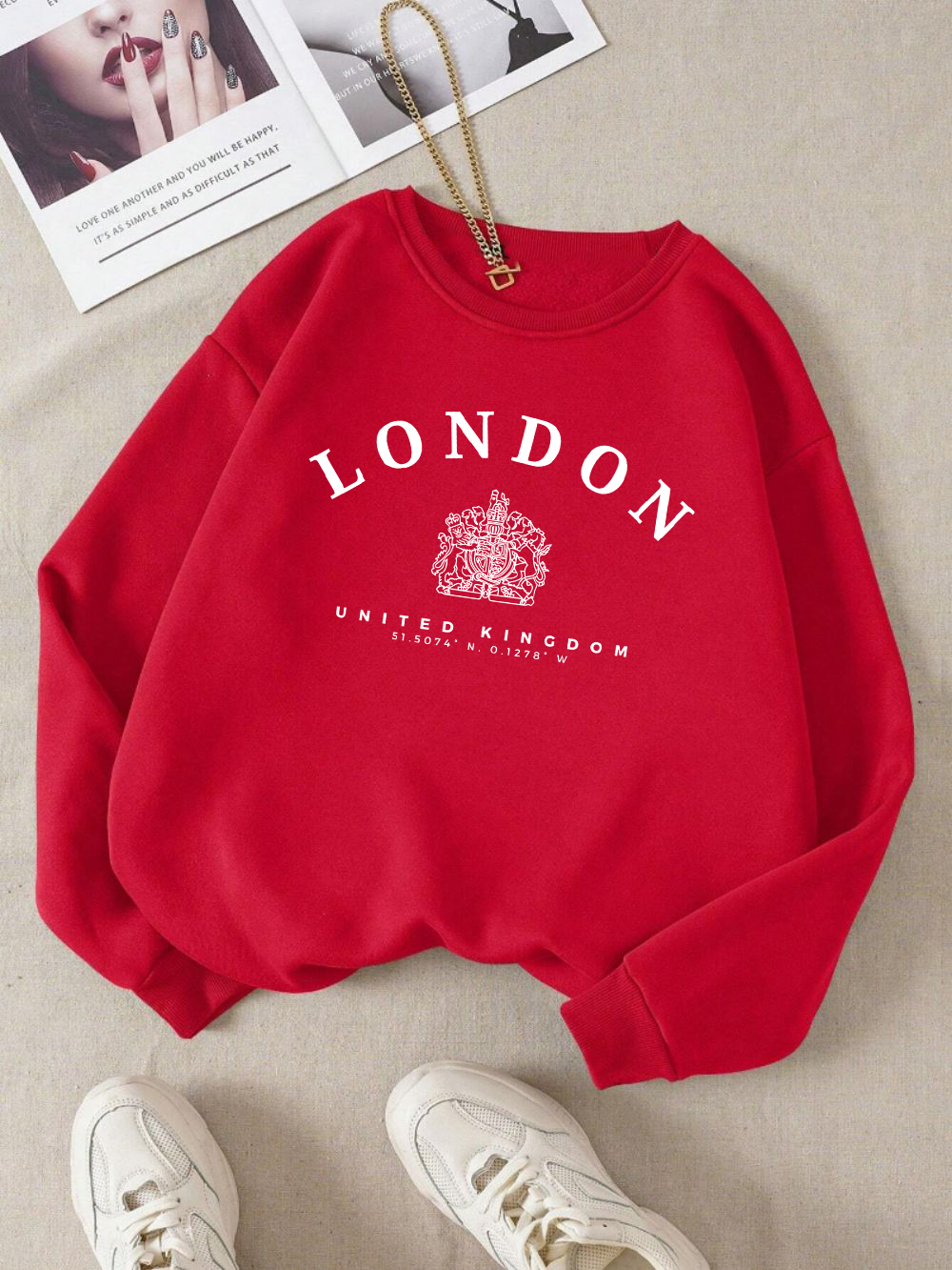 London Uk Royal Badge Print Wo - огляд і ціна Winter Clothing Uk