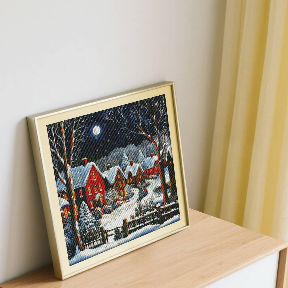 Winter House Snow Scenery Pain - огляд і ціна Winter Clothing Pinterest