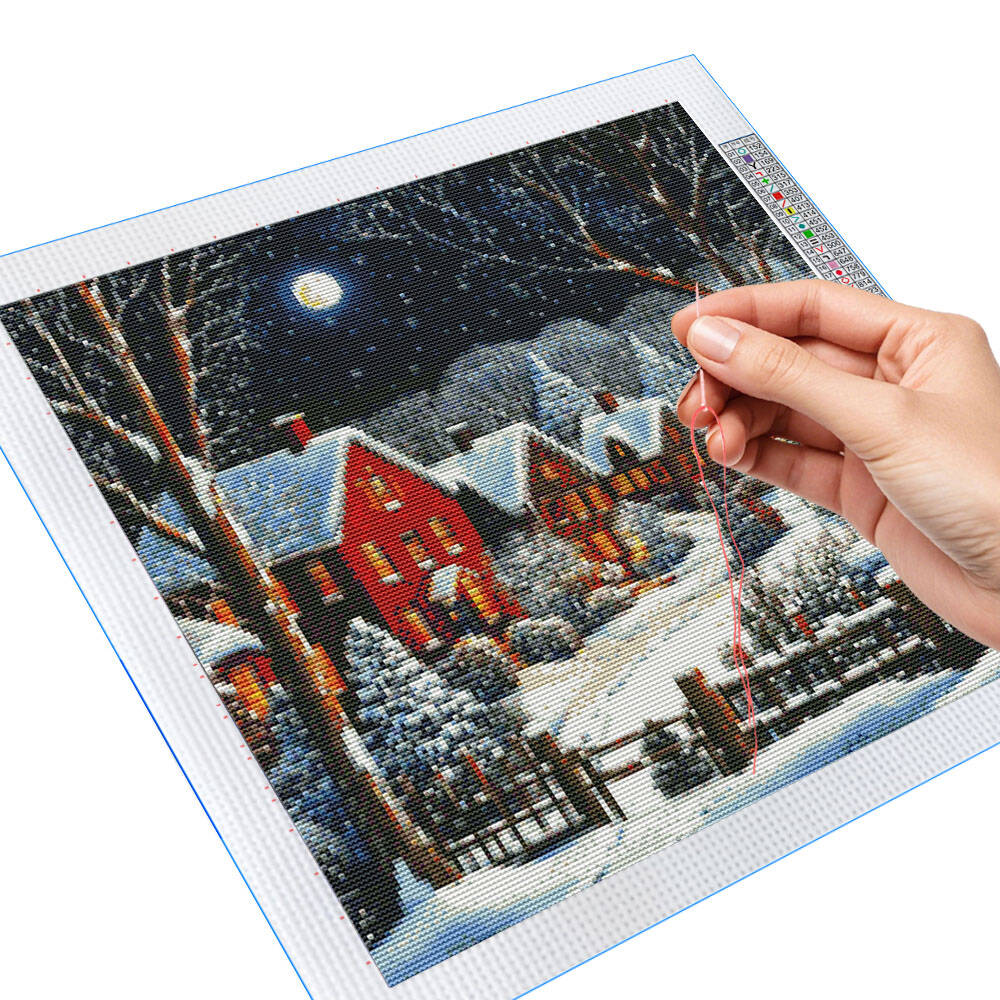 Winter House Snow Scenery Pain - огляд і ціна Winter Clothing Pinterest
